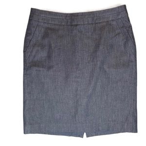 Ann Taylor LOFT denim looking pencil skirt size 8P